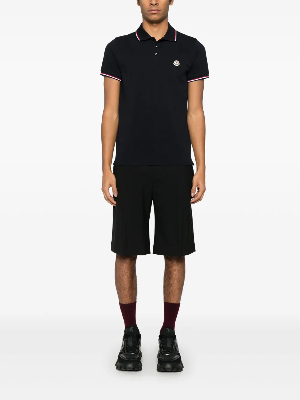 Moncler short-sleeves polo shirt - Blauw