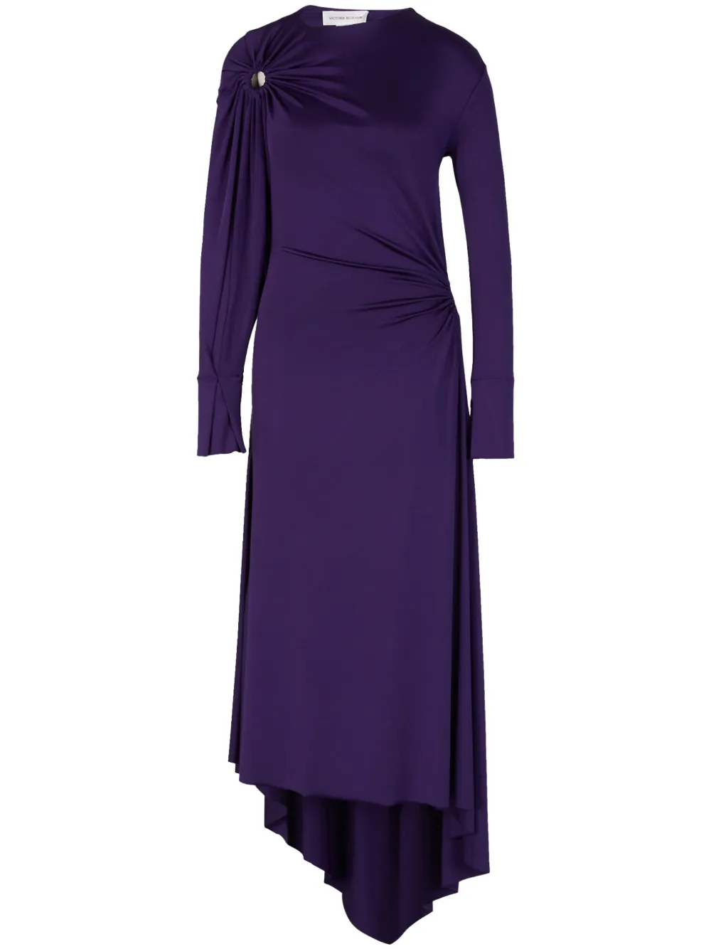 Victoria Beckham Maxi-jurk met ruches Paars
