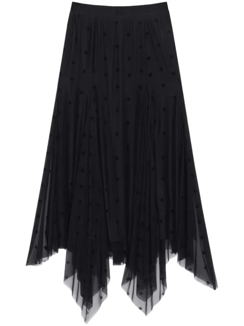 Givenchy falda 4G con diseño asimétrico