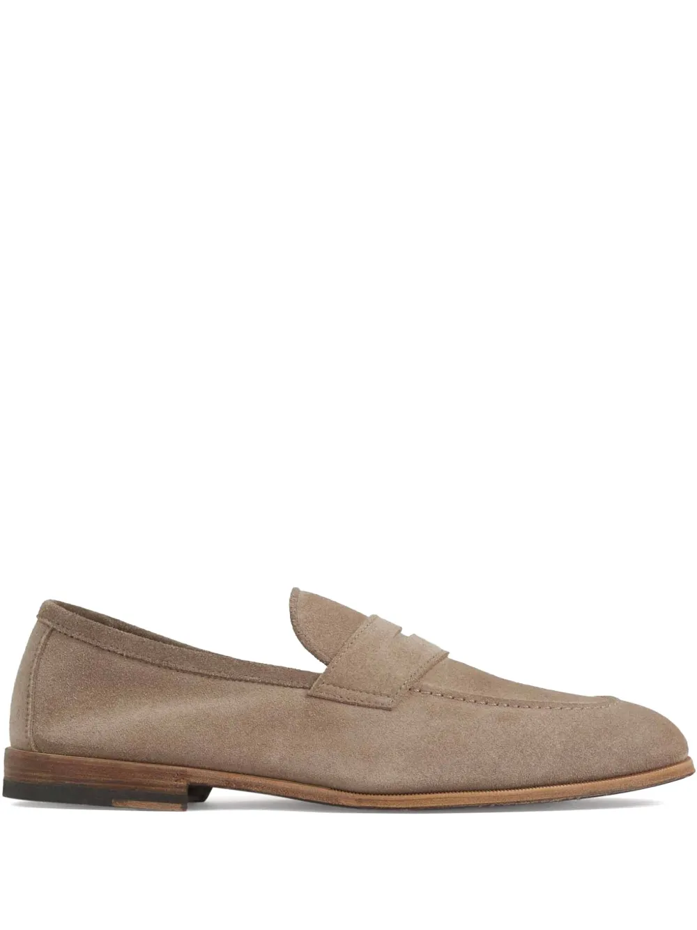 Henderson Baracco suede loafers Grey