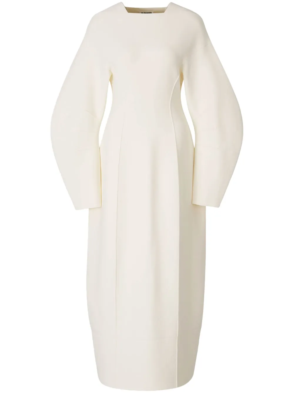 Jil Sander Jurk met vlakken Wit