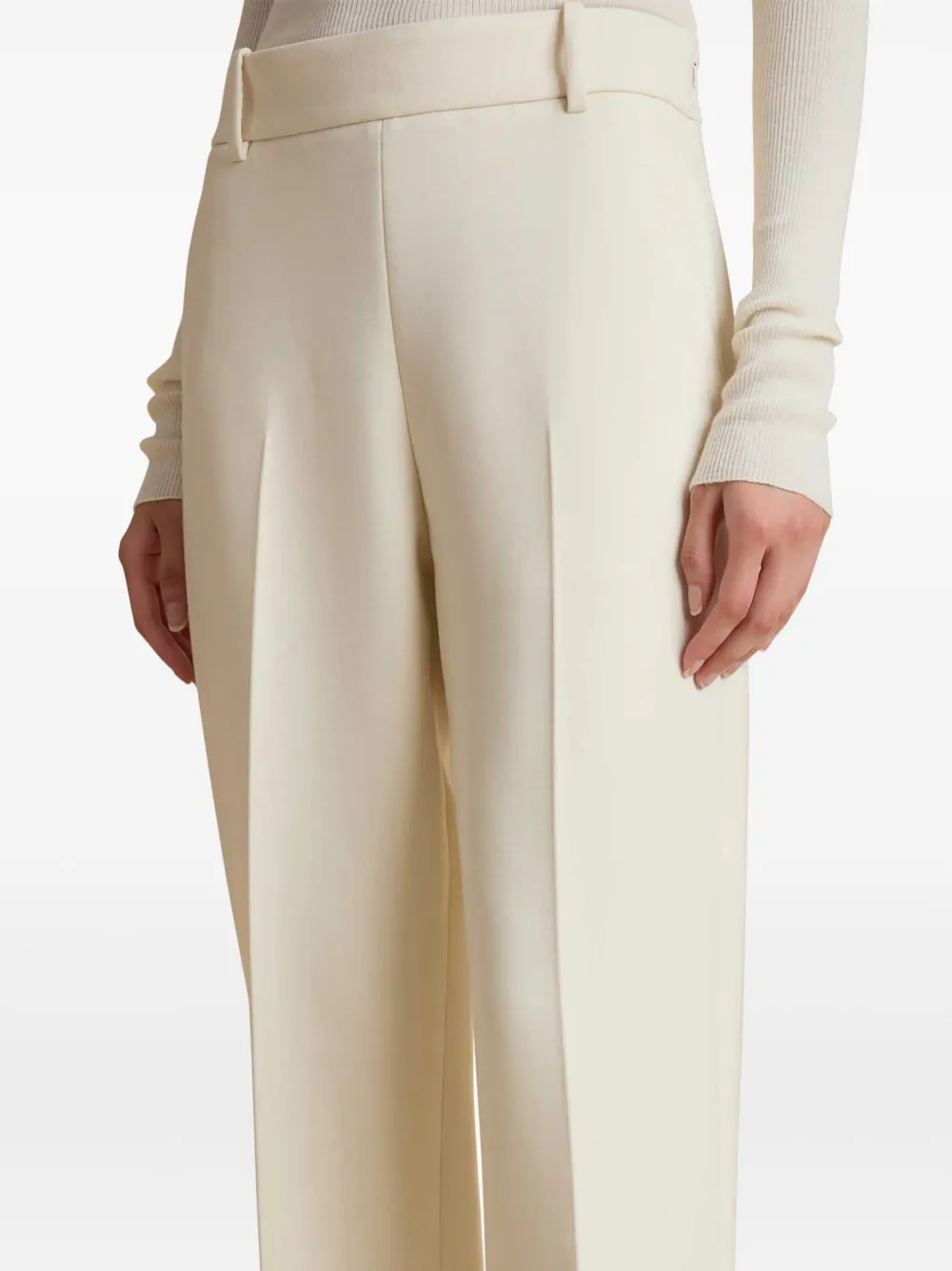 Shop Khaite Cambie Trousers In Neutrals