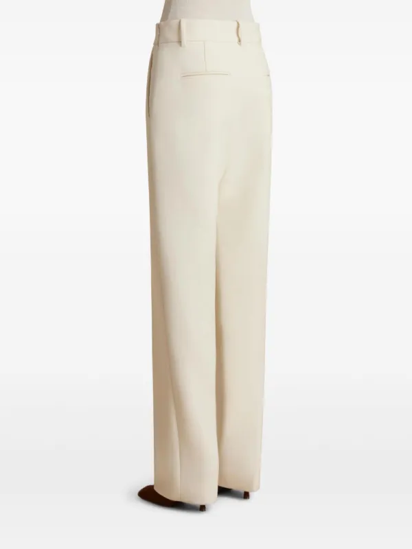 パンツ KHAITE Women Straight Pants 3165193W193 929 BEIGE Khaite Cambie Straight-Leg Crepe Pants | Neiman Marcus