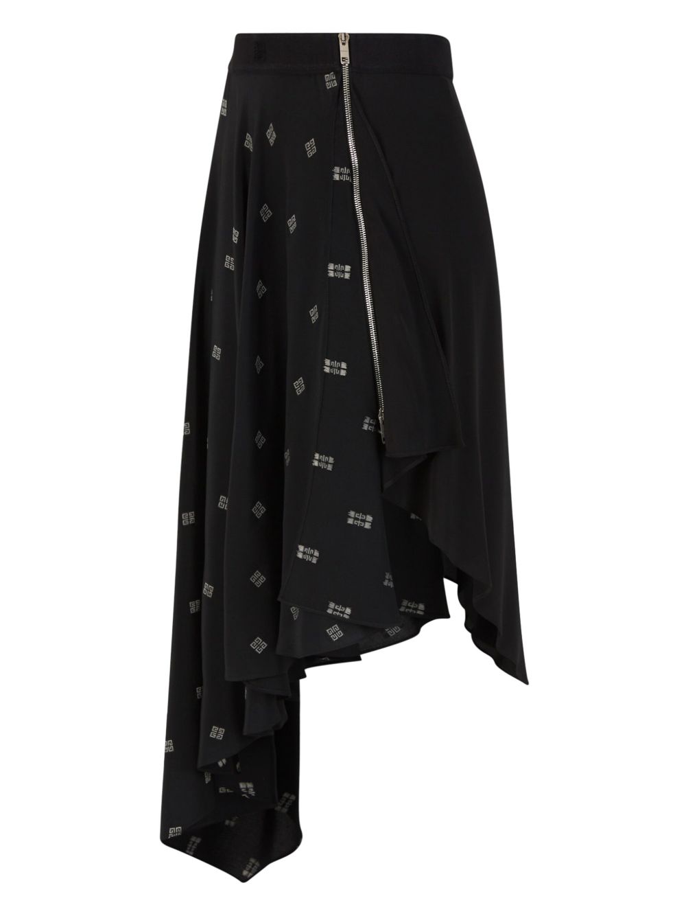 Givenchy Asymmetrische rok - Zwart