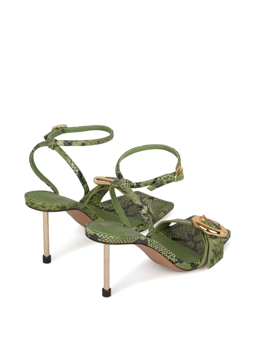 Jacquemus 80mm The Regalo sandals Green