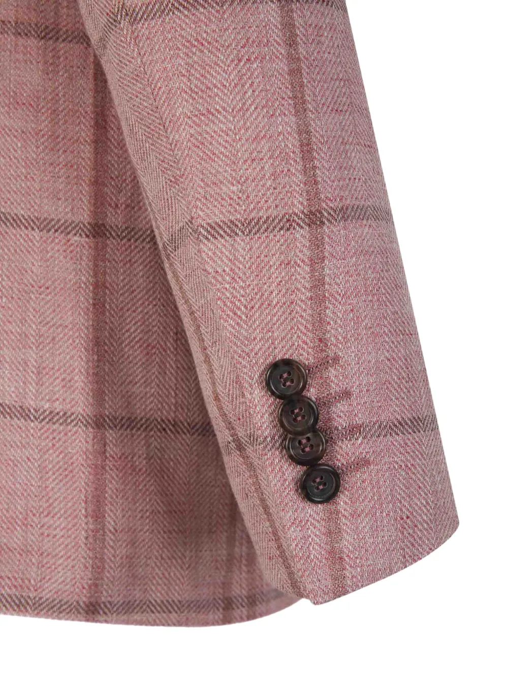 Canali Geruite blazer Roze