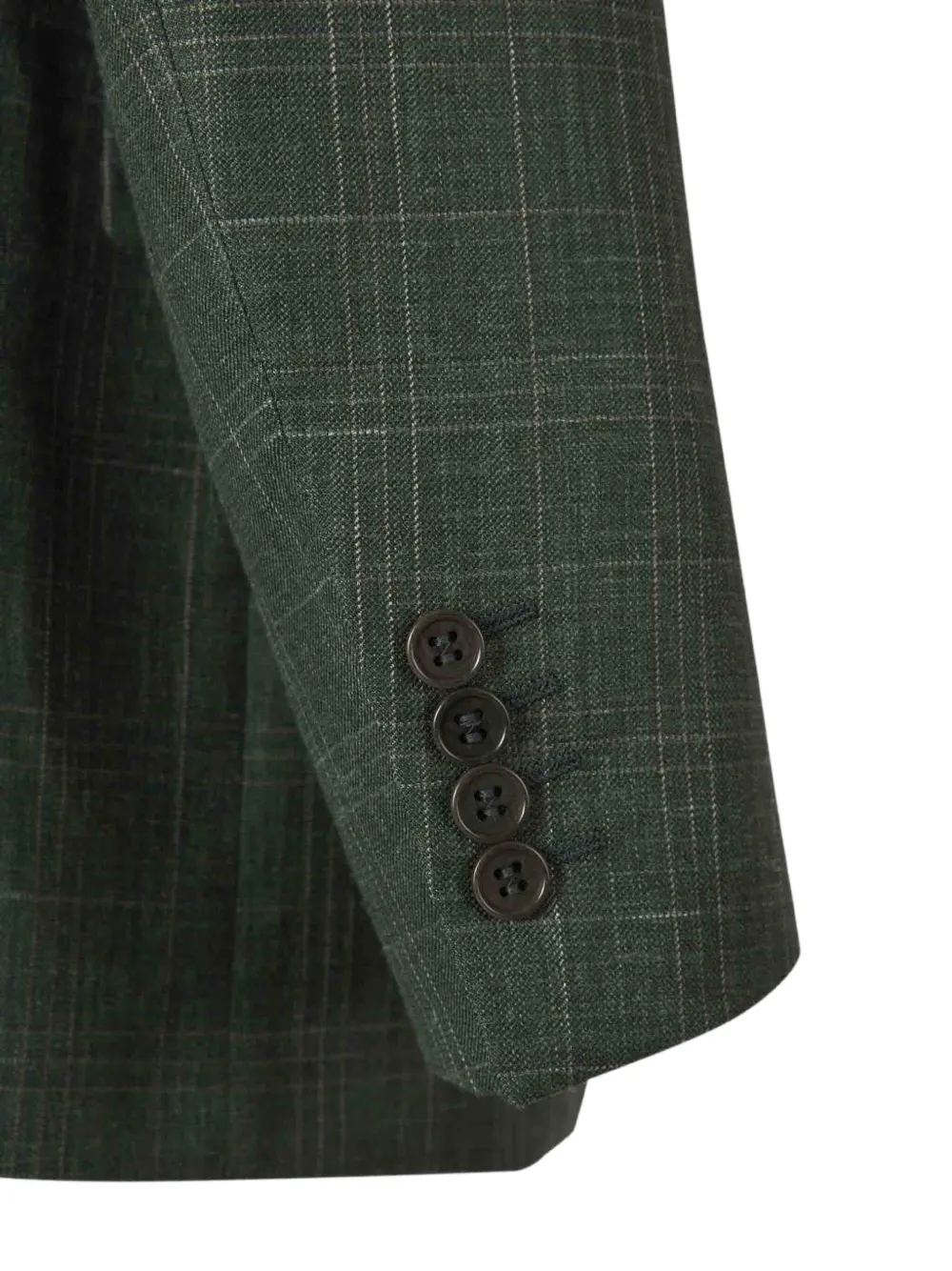 Canali Geruite blazer Groen