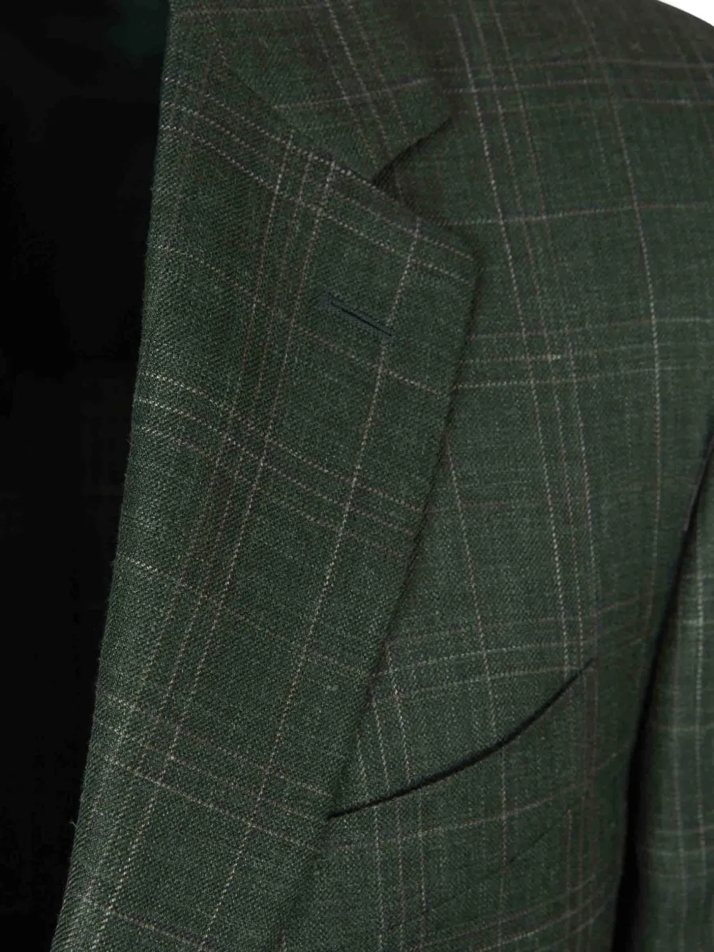 Canali Geruite blazer Groen