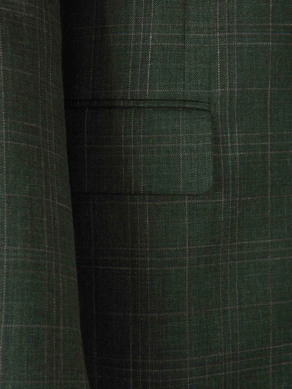 Canali Geruite blazer Groen