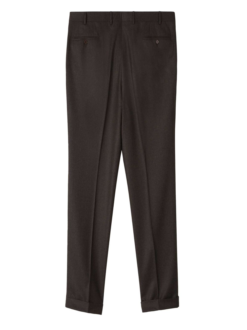 Canali Geplooide pantalon - Bruin