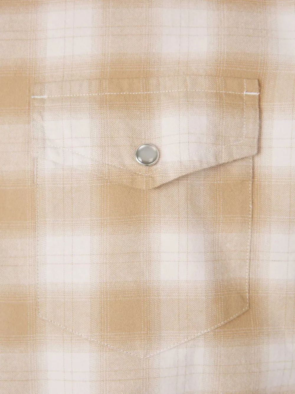 TOM FORD Geruit overhemd Beige