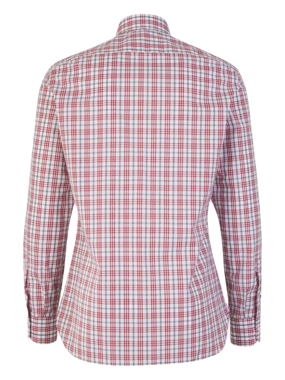 Isaia Geruit overhemd - Rood