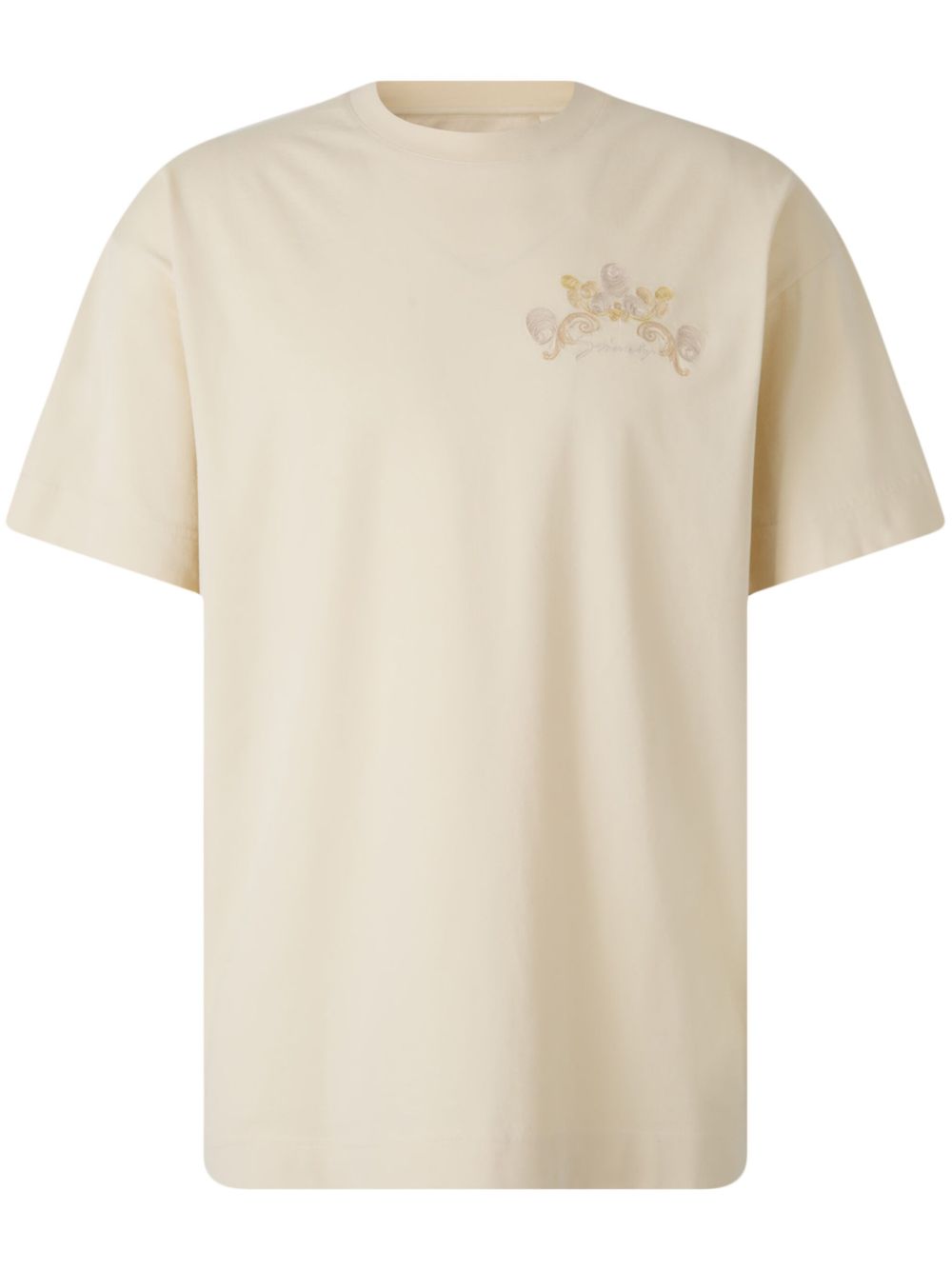 Givenchy logo-embroidered T-shirt Beige