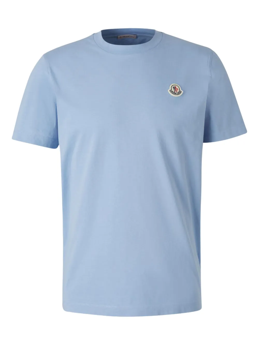 Moncler Drie katoenen T-shirts met logopatch - Blauw