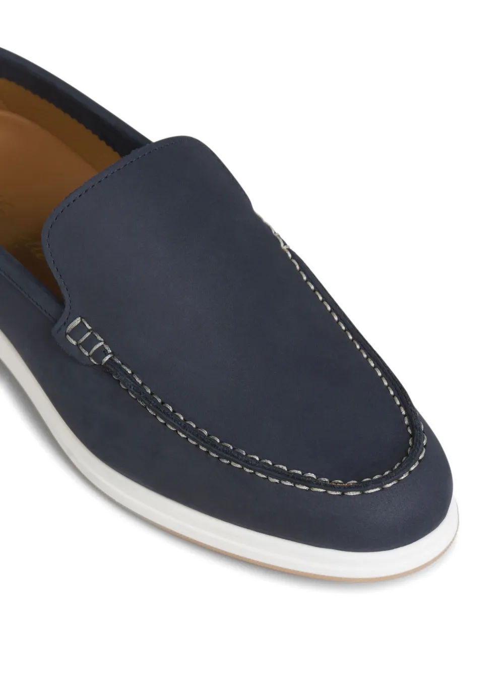 Enrico Mandelli leather loafers Blue