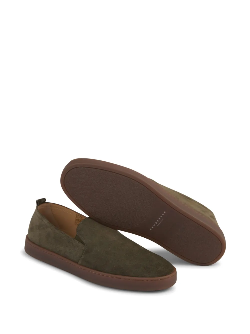 Henderson Baracco suede loafers Green