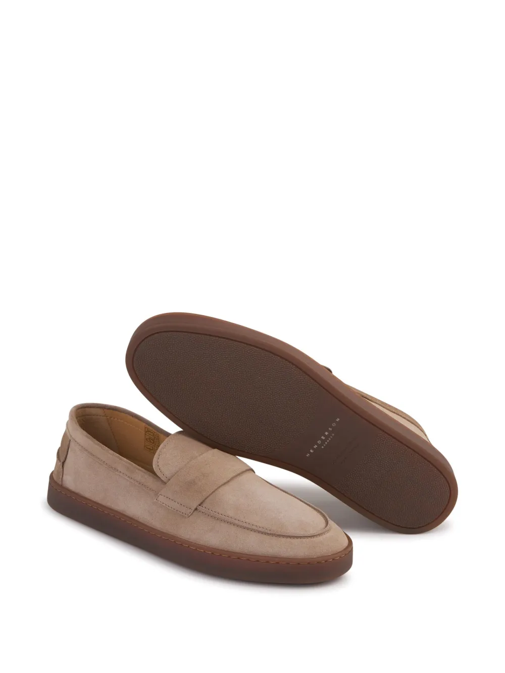 Henderson Baracco suede loafers Brown