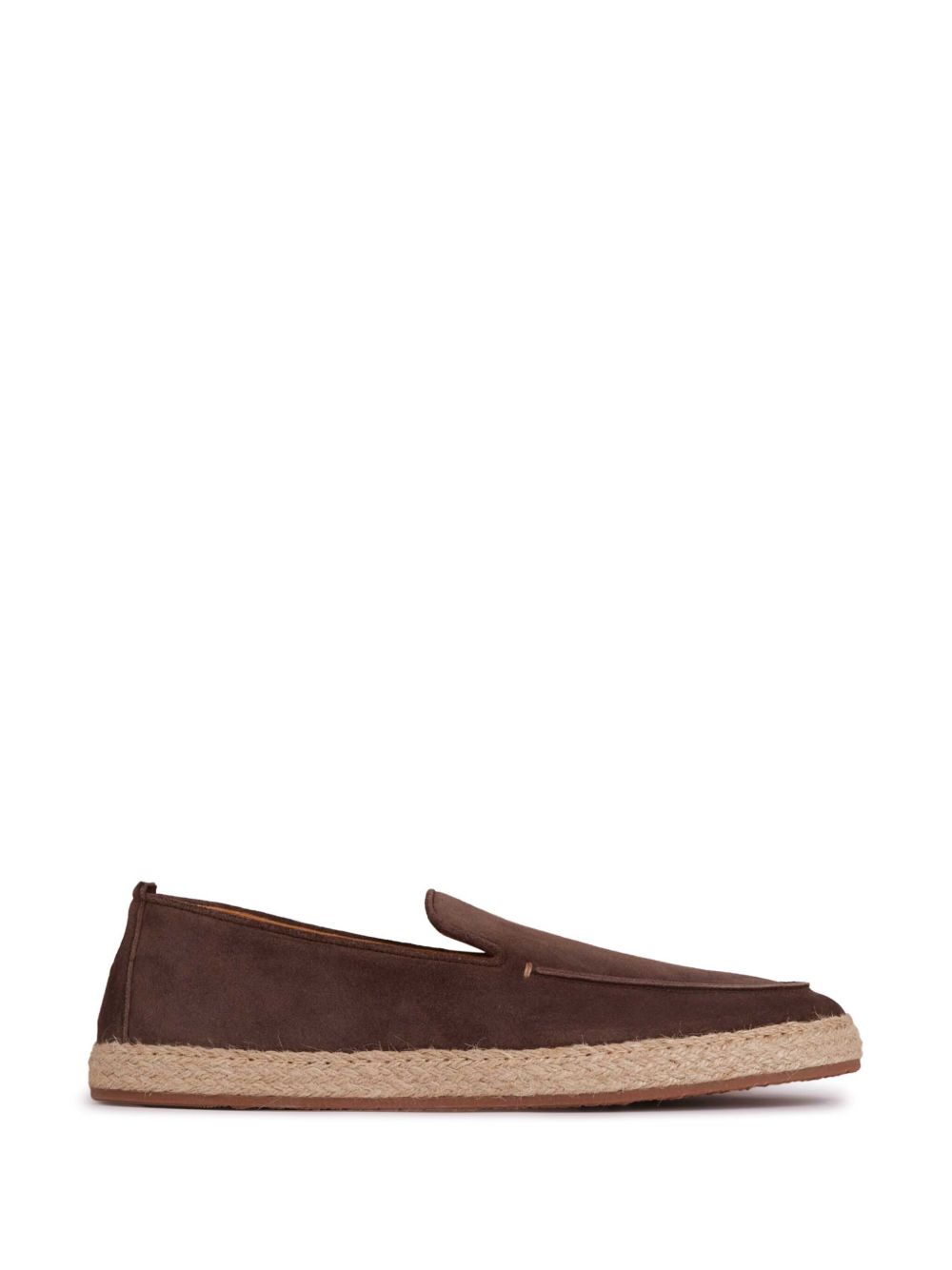 Henderson Baracco Loafers met jute detail Bruin