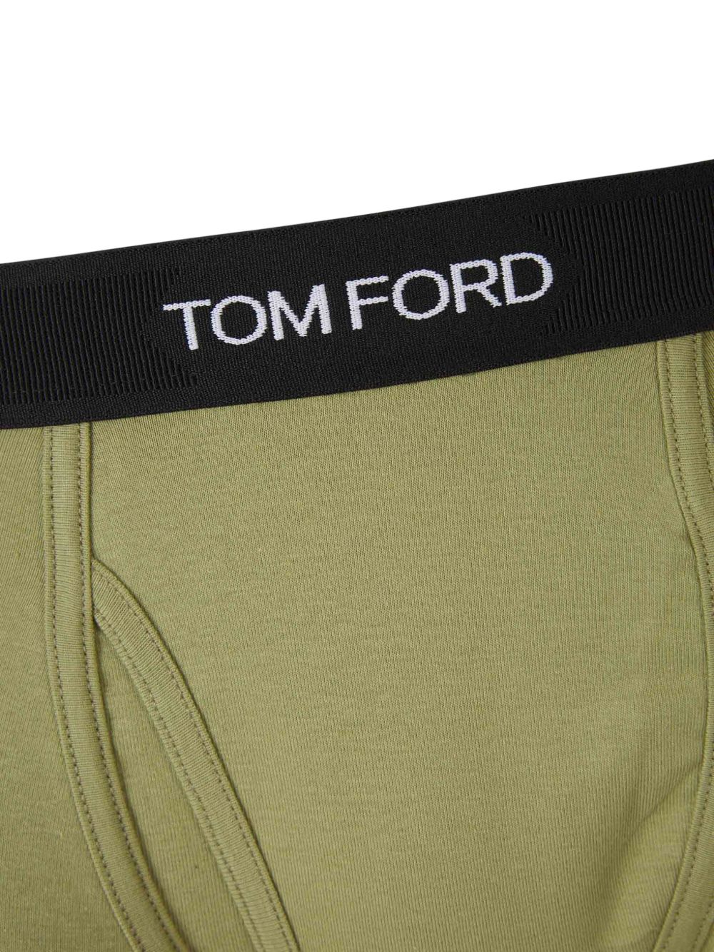 TOM FORD Katoenen boxershorts met logoband Groen