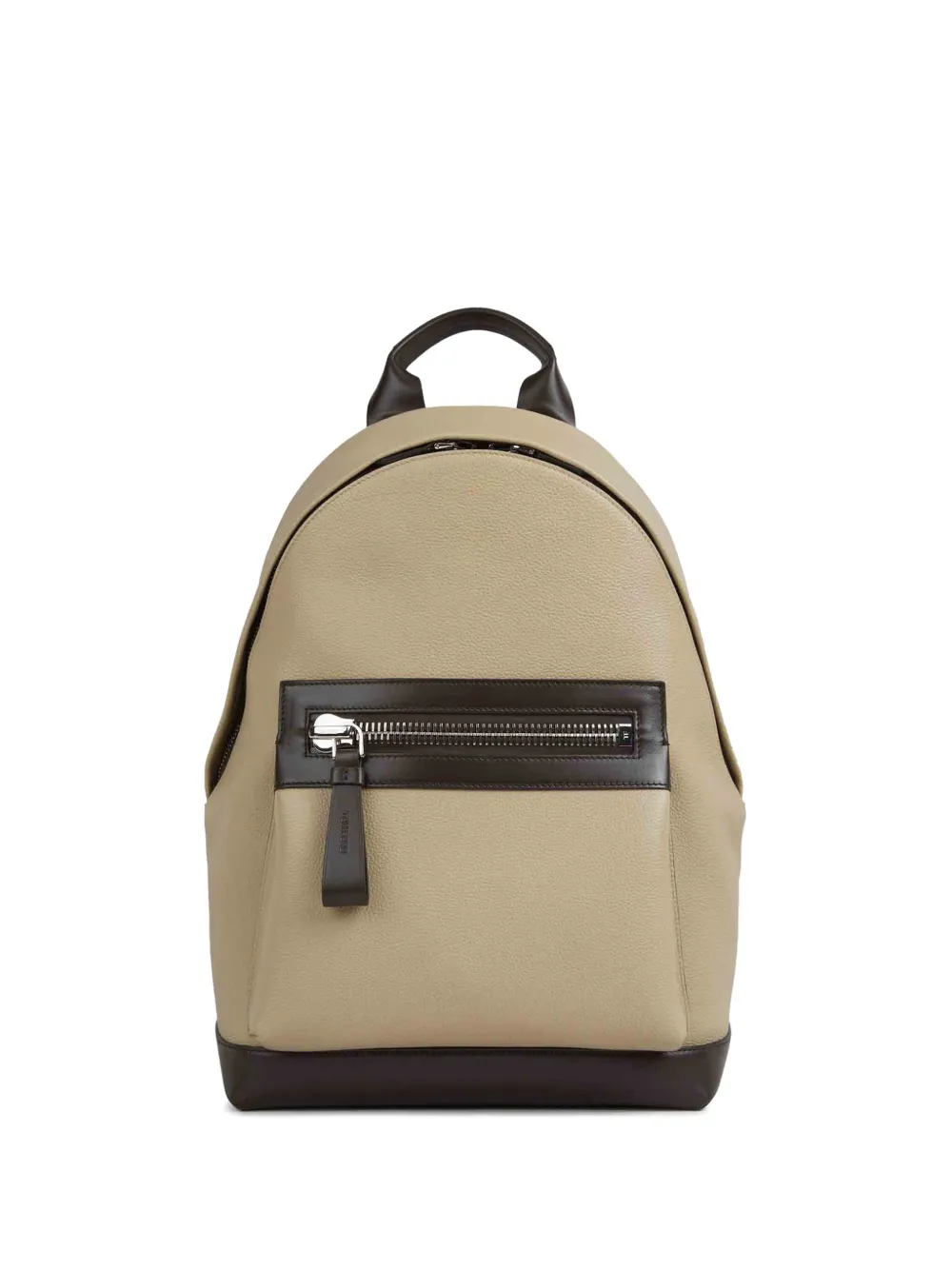 TOM FORD Tweekleurige rugzak van bewerkt leer Beige