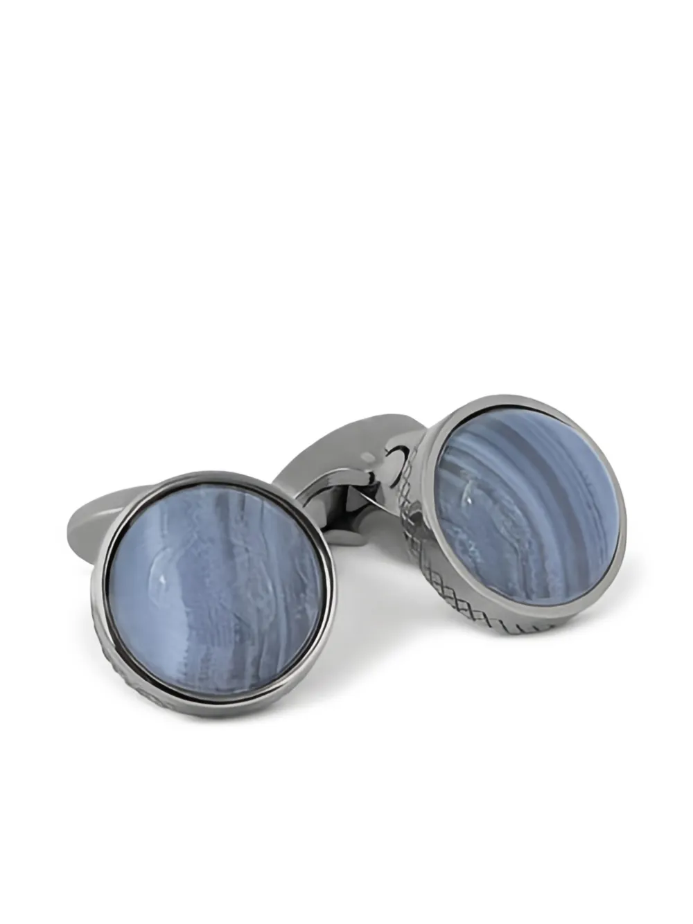 Tateossian engraved logo cufflinks | Grey | Image 1