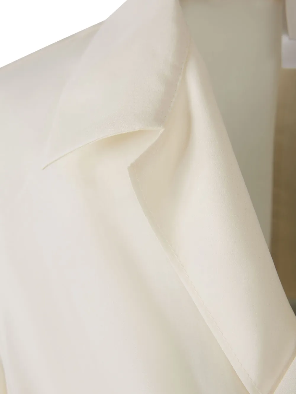 Givenchy Wrap Silk Shirt In Neutrals