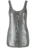 Rabanne metallic tank top - Silver