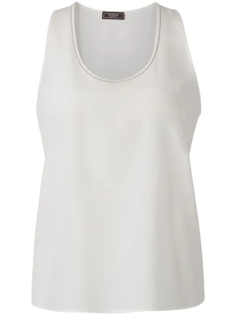 Peserico top con cuello de strass