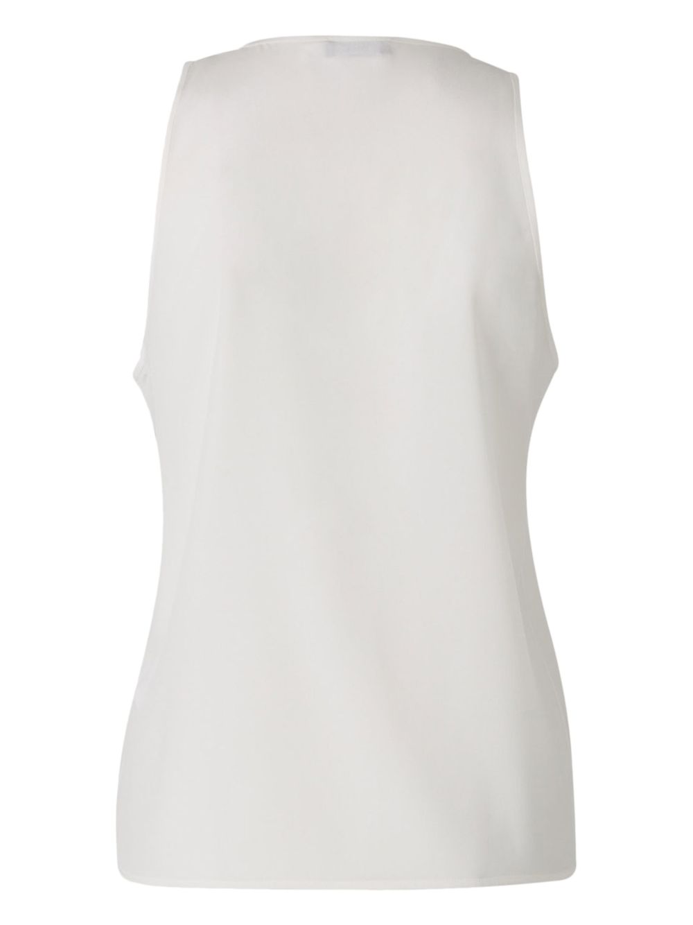 Peserico Tanktop met kraag van stras - Wit