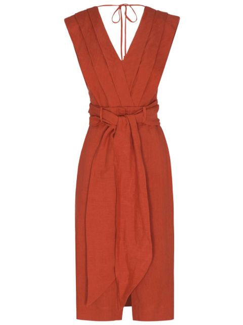 ANDRES OTALORA linen midi dress