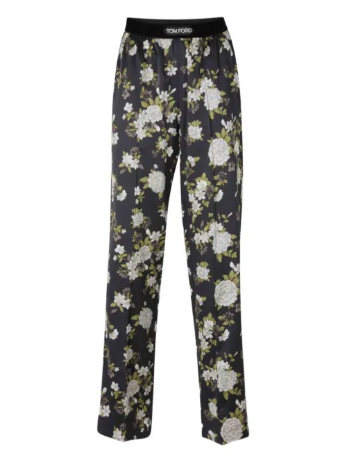 Pantalon de pyjama à fleurs - TOM FORD - Modalova