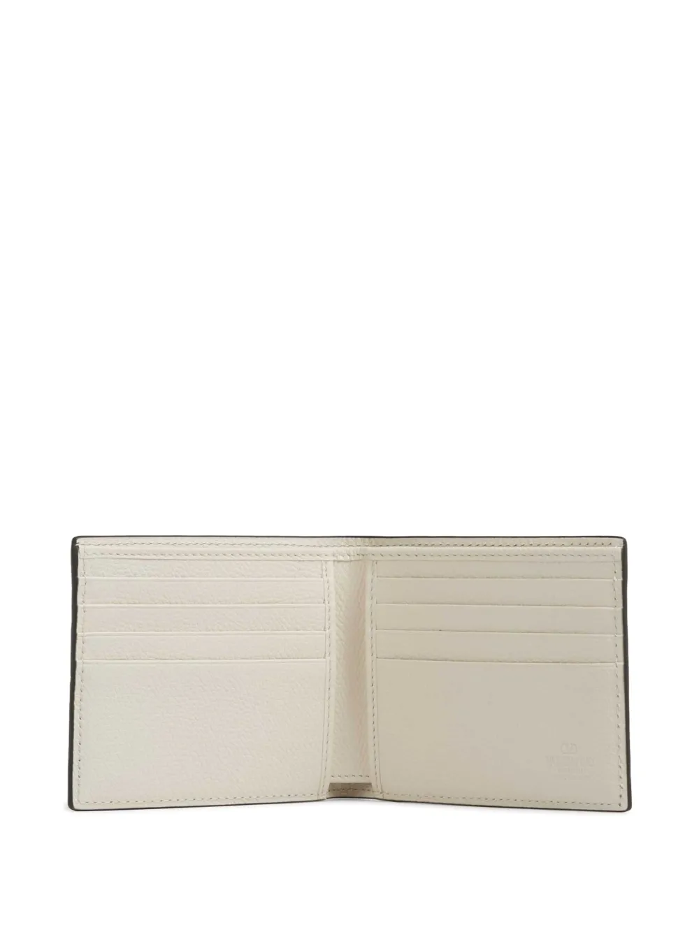 Valentino Garavani VLogo leren portemonnee Beige