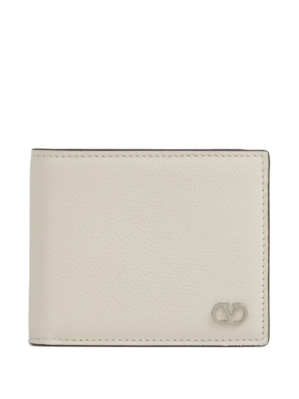 Valentino Garavani VLogo leren portemonnee Beige