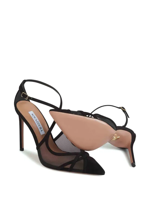 Aquazzura 105mm Shear Pumps | Black | FARFETCH