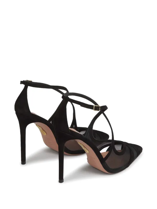 Aquazzura 105mm Shear Pumps | Black | FARFETCH