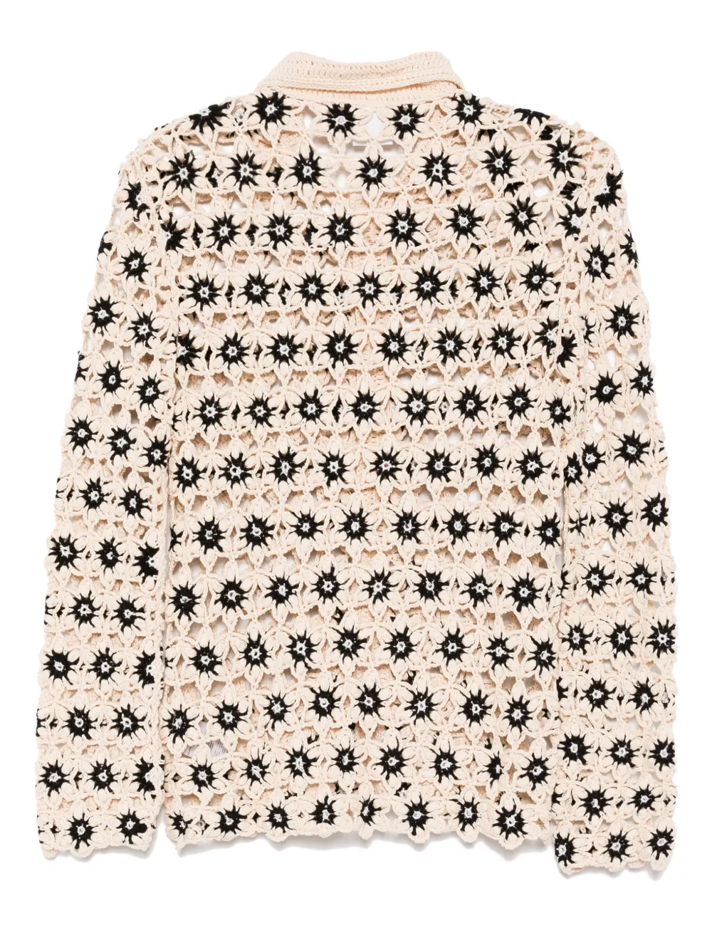 The Upside Luminary Malia gehaakte blouse - Beige