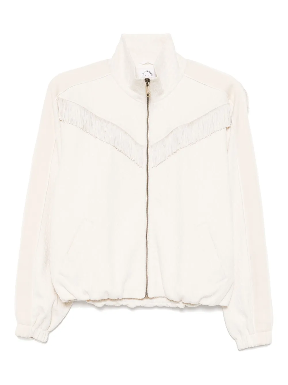 bow n arrow fringed zip jacket