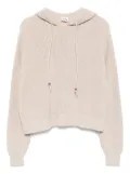 The Upside Dune knitted hoodie - Neutrals