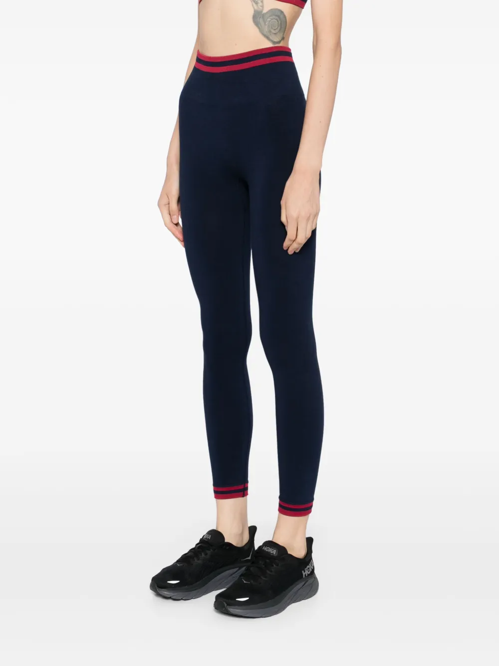 The Upside Naadloze 25-inch midi-legging Blauw
