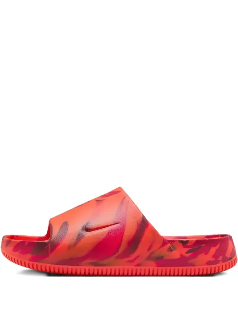 Nike Calm "Marble Picante Red" slides