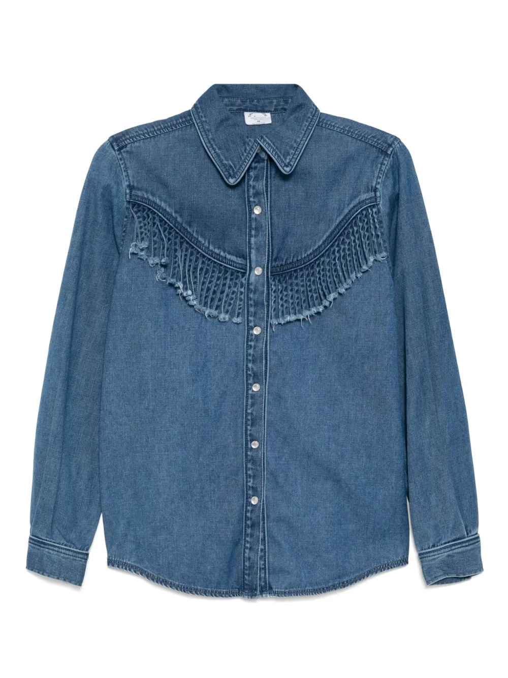 The Upside camisa estilo Wildwest con flecos | azul | Image 1