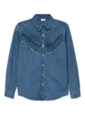 The Upside Wildwest-style fringed shirt - Blue
