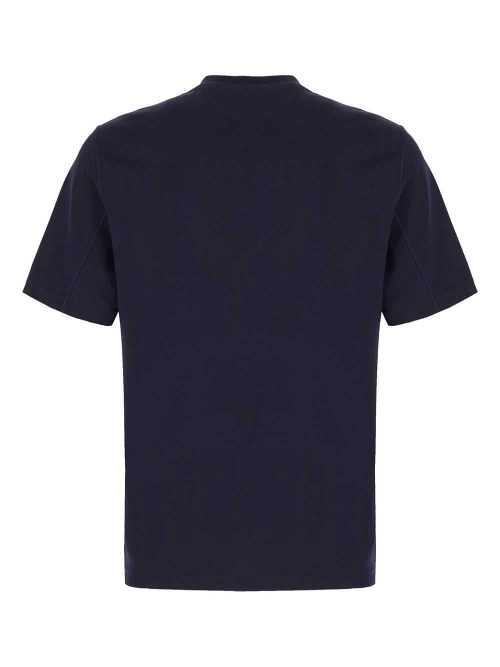 Brunello Cucinelli logo-embroidered T-shirt - Blauw