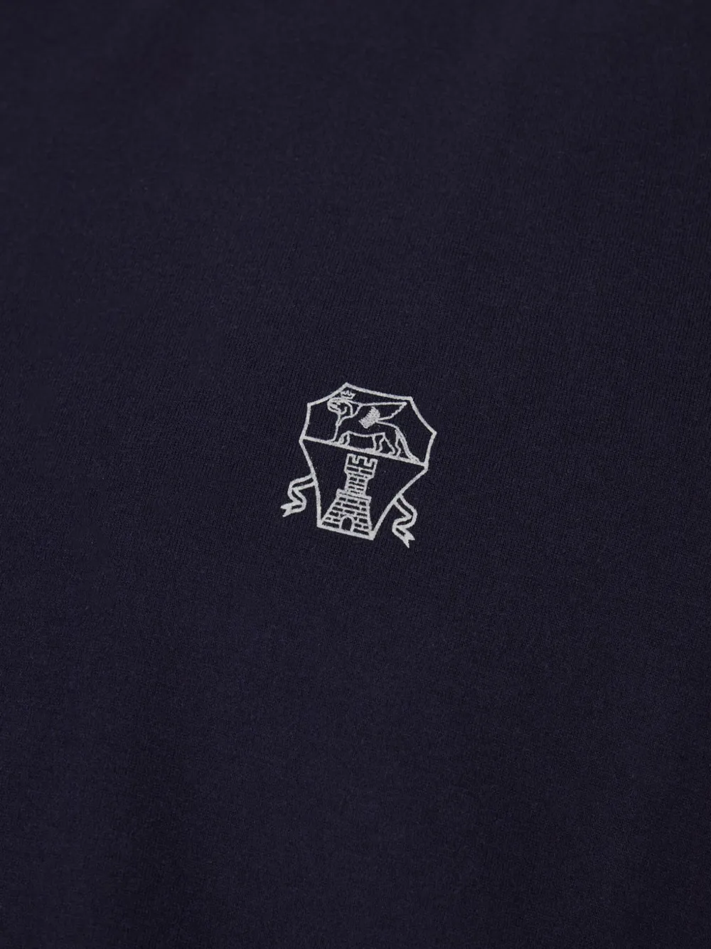 Brunello Cucinelli T-shirt met geborduurd logo Blauw