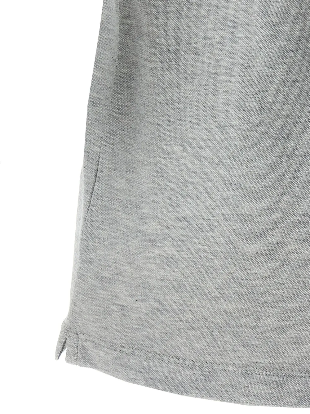 Brunello Cucinelli Piqué poloshirt met geborduurd logo Grijs