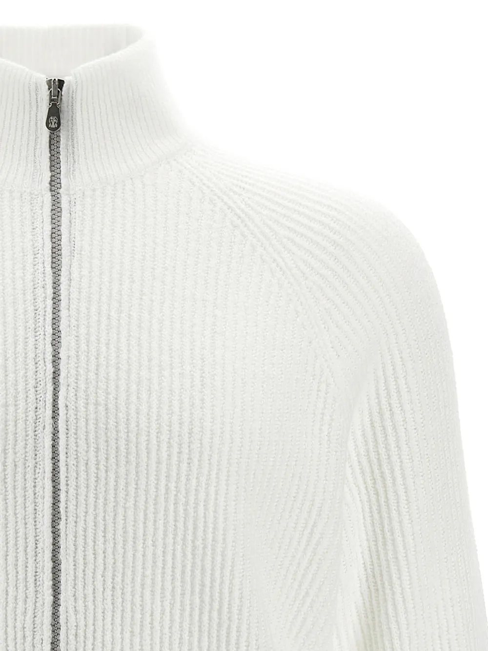 Brunello Cucinelli Vest met rits Wit