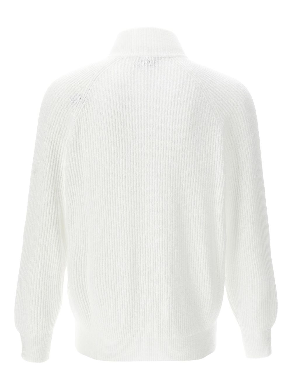 Brunello Cucinelli zip-up cardigan - White