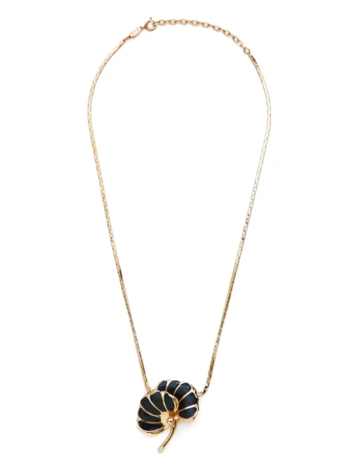 Collier à pendentif feuille (années 1990-2000) - Christian Dior Pre-Owned - Modalova
