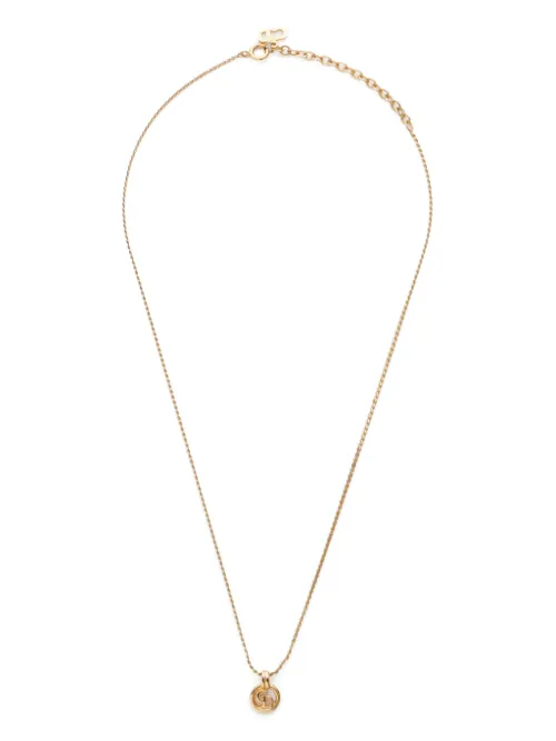 Collier à pendentif logo (années 1990-2000) - Christian Dior Pre-Owned - Modalova