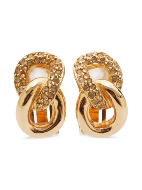 Christian Dior Pre-Owned 1990-2000s rhinestone earrings